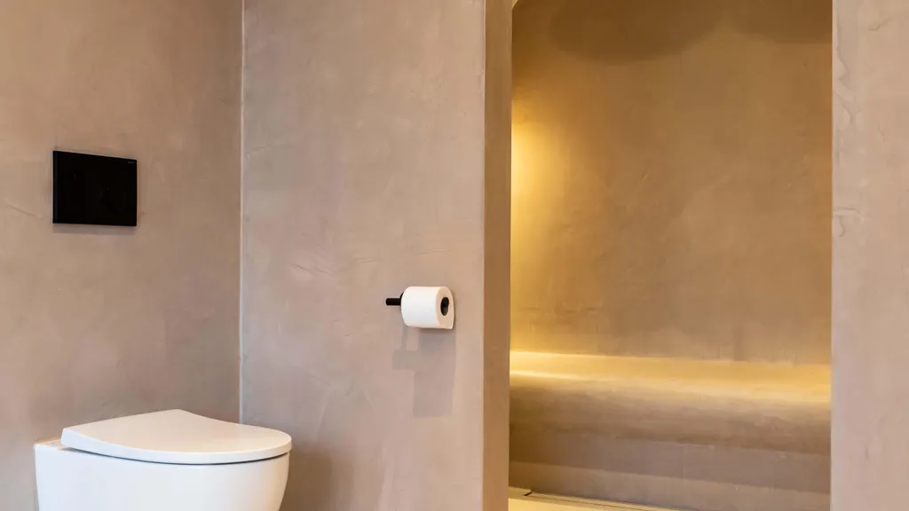 Microcement bathroom wall kit