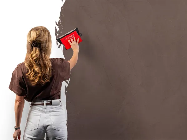 Beton Cire 32 Koffiebruin aanbrengen wand EN