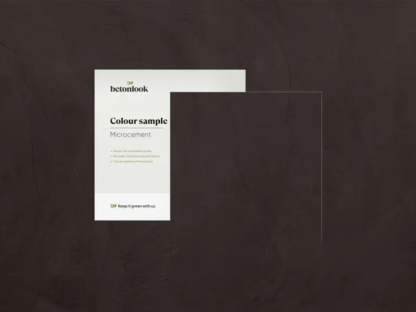 Beton Cire 34 Chocoladebruin kleurstaal EN