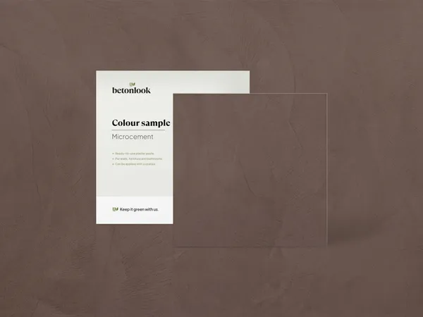 Beton Cire 32 Koffiebruin kleurstaal EN