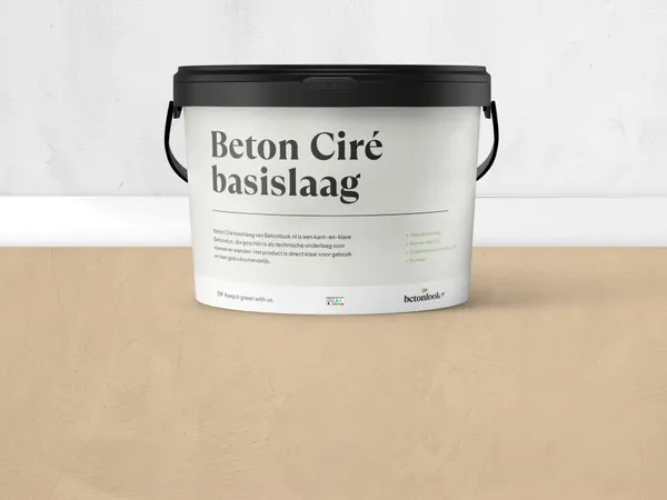 Beton Cire 28 Kiezelbeige basislaag