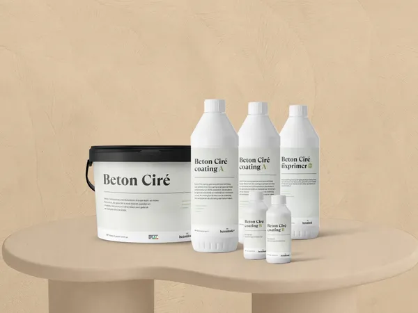 Beton Cire 28 Kiezelbeige meubelpakket