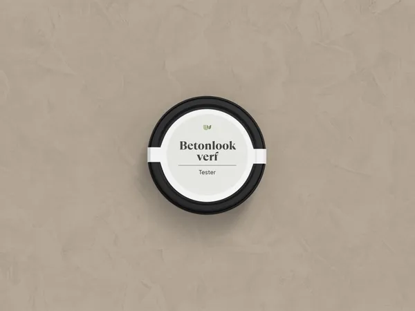 Betonlook verf 238 Sesame kleurtester
