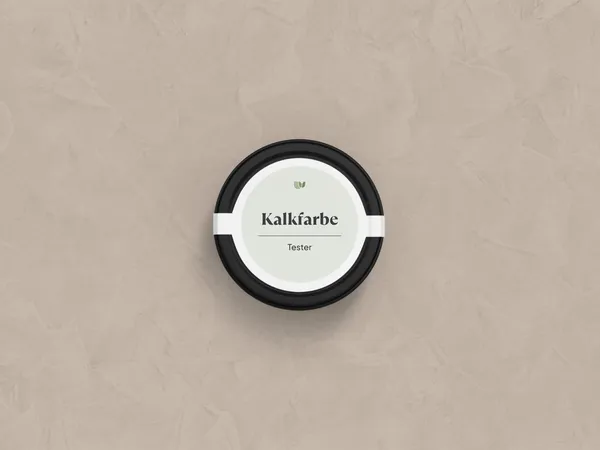 Kalkverf 205 Creme kleurtester DE