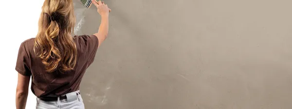 Structuurverf 241 Taupe de sable aanbrengen