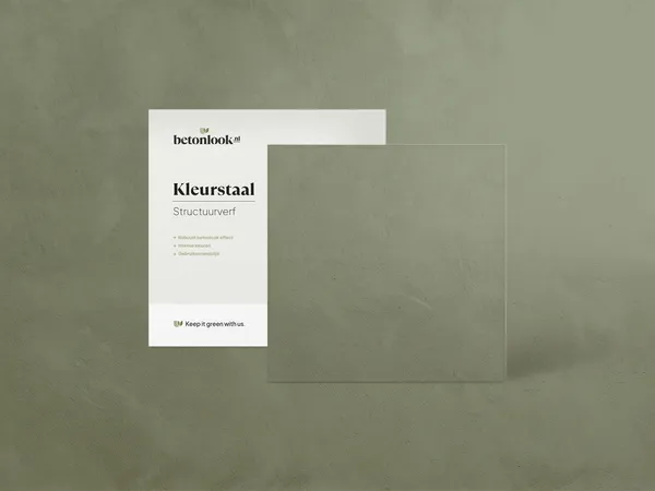Structuurverf 634 Olive kleurstaal