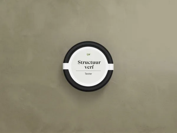 Structuurverf 632 Kaki kleurtester