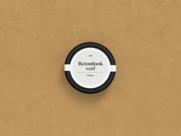 Betonlook verf 562 Caramel kleurtester