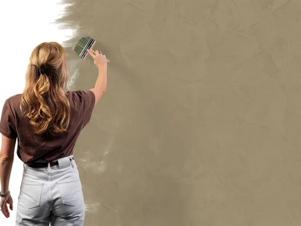 Betonlook verf 636 Beurre aanbrengen