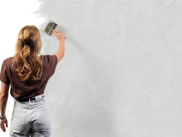 Betonlook verf 101 Nougat aanbrengen