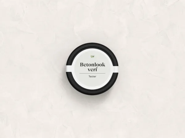 Betonlook verf 200 Creme kleurtester
