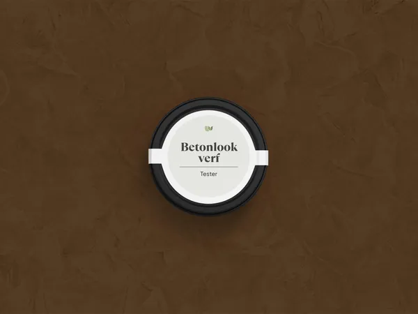 Betonlook verf 265 Praline kleurtester