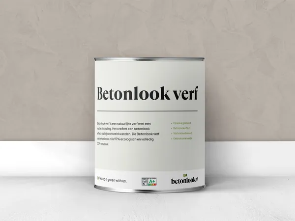 Betonlook verf 111 Greige blik
