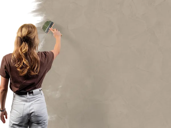 Betonlook verf 240 Biscuit aanbrengen