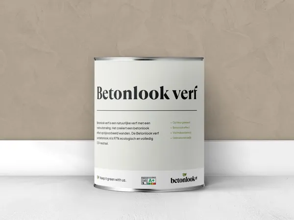 Betonlook verf 240 Biscuit blik