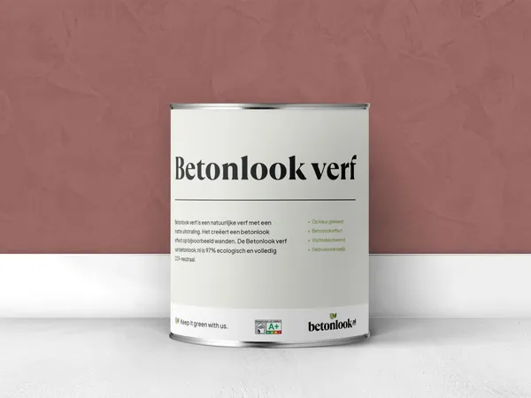 Betonlook verf 300 Prune blik