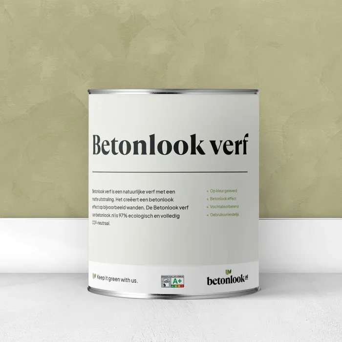 Betonlook verf groen | betonlook.nl
