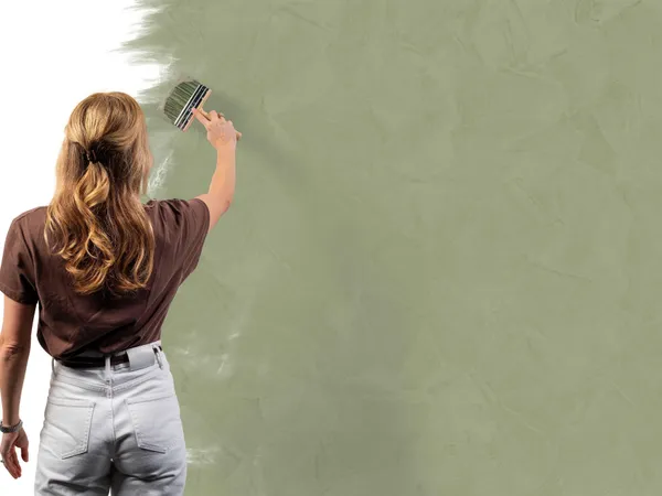 Kalkverf 634 Olive aanbrengen