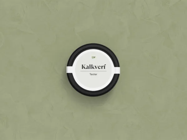Kalkverf 634 Olive kleurtester