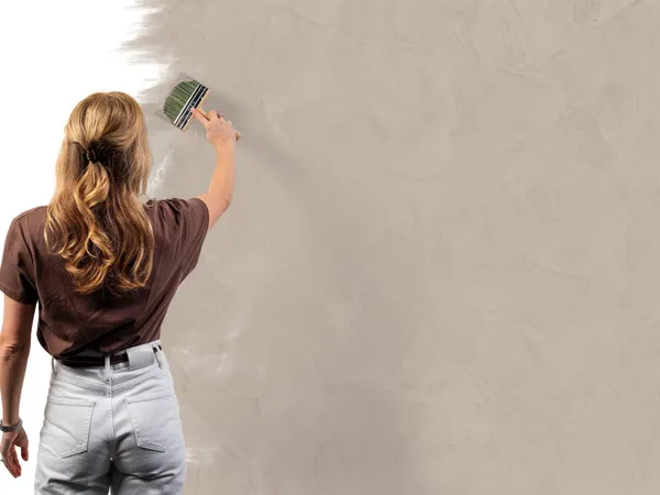 Kalkverf 205 Creme aanbrengen