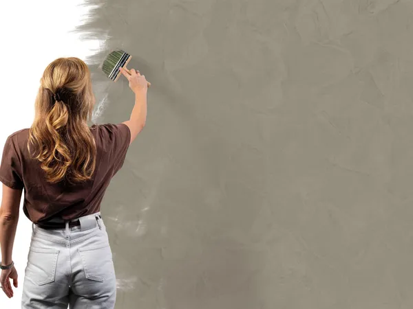 Betonlook verf 133 Ombrelle aanbrengen