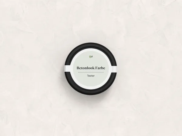 Betonlook verf 200 Creme kleurtester DE