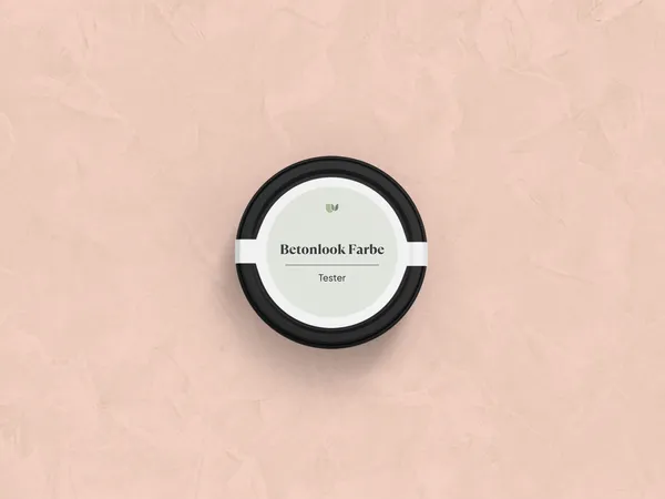 Betonlook verf 400 Rose kleurtester DE