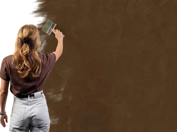 Betonlook verf 265 Praline aanbrengen