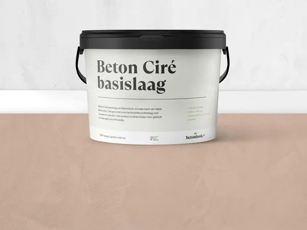 Beton Cire 16 Lichtbruin basislaag