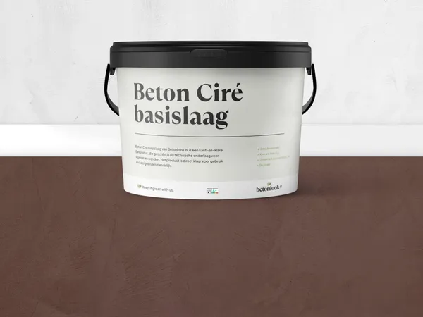 Beton Cire 23 Diepbruin basislaag
