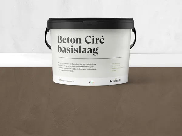 Beton Cire 30 Walnootbruin basislaag