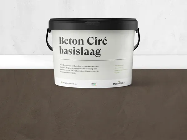 Beton Cire 31 Hazelnootbruin basislaag
