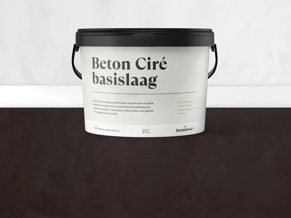 Beton Cire 34 Chocoladebruin basislaag