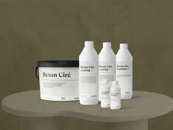 Beton Cire 29 Kakigroen meubelpakket