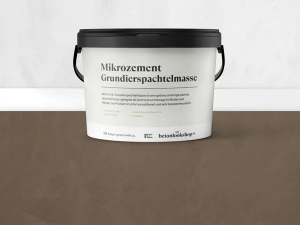 Beton Cire 30 Walnootbruin basislaag DE