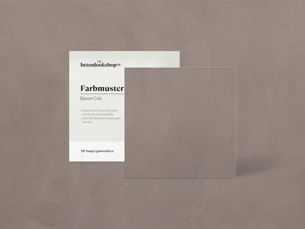 Beton Cire 17 Licht taupe kleurstaal DE