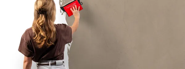 Beton Cire 10736 Kohikona aanbrengen wand