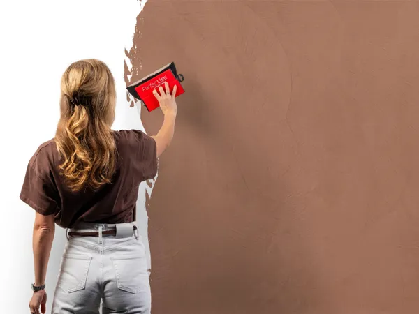 Beton Cire 09 Terracotta aanbrengen wand