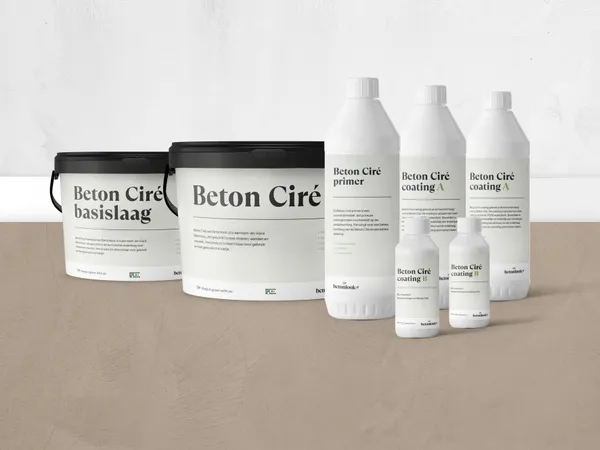 Beton Cire 07 Zand badkamerpakket vloer