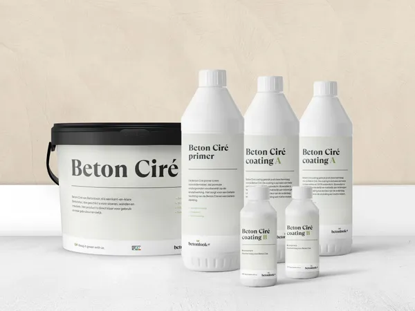 Beton Cire 10202 Lin Plus badkamerpakket wand