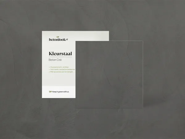 Beton Cire 04 Antraciet kleurstaal