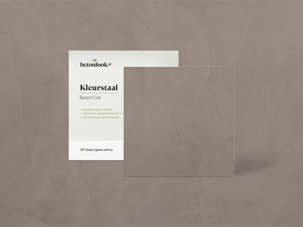 Beton Cire 17 Licht taupe kleurstaal