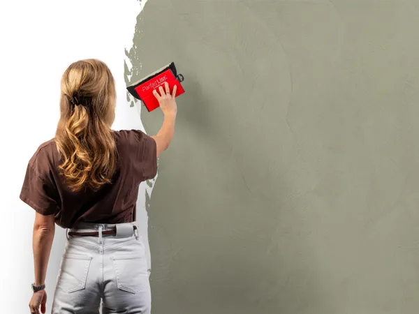Beton Cire 19 Middengroen aanbrengen wand
