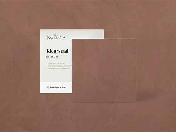 Beton Cire 22 Zacht terra kleurstaal