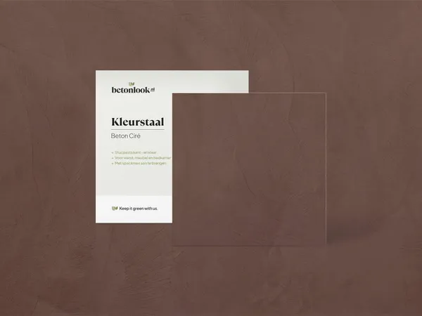 Beton Cire 23 Diepbruin kleurstaal