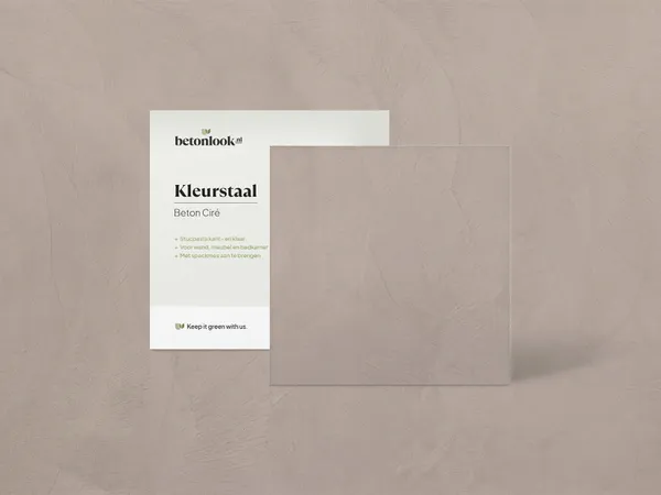 Beton Cire 24 Zacht taupe kleurstaal
