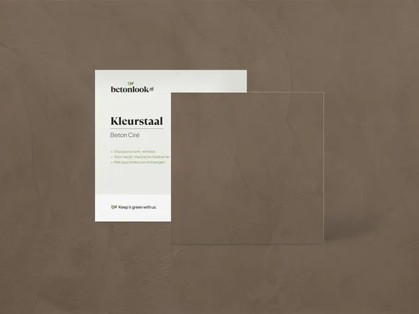 Beton Cire 30 Walnootbruin kleurstaal