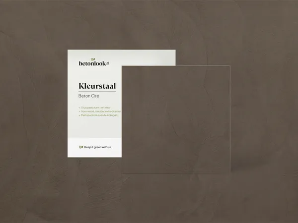 Beton Cire 31 Hazelnootbruin kleurstaal