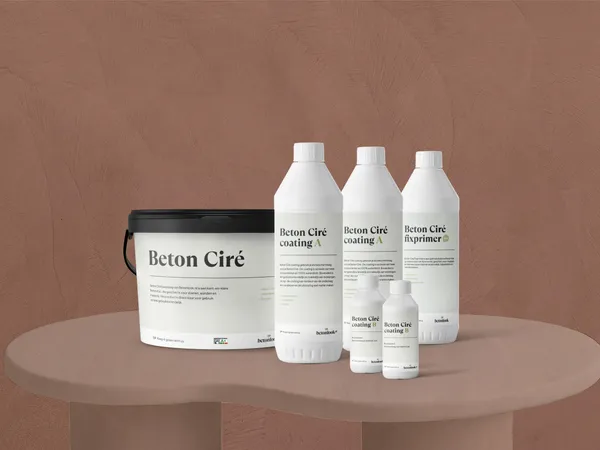Beton Cire 22 Zacht terra meubelpakket