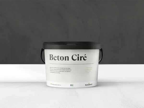 Beton Cire 10 Zwart stucpasta